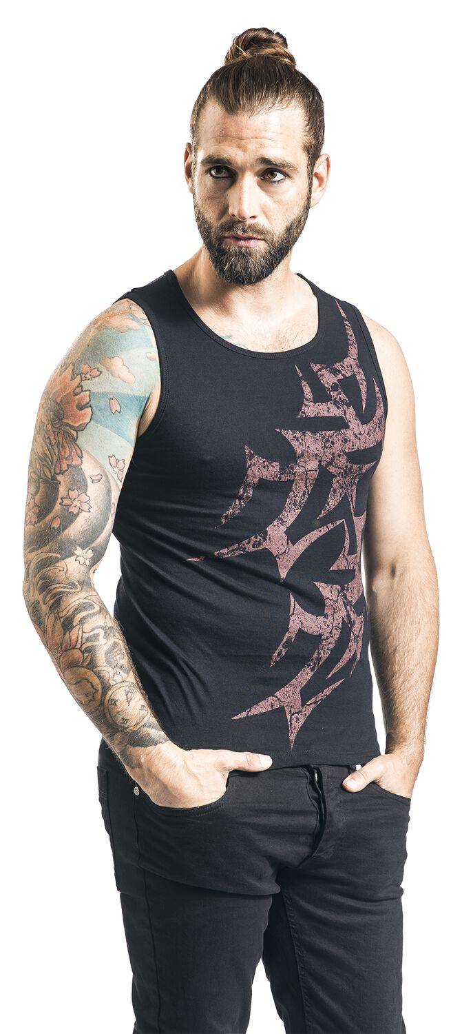 EMP "Blades Tattoo" Tank-Top Schwarz Von Outer Vision