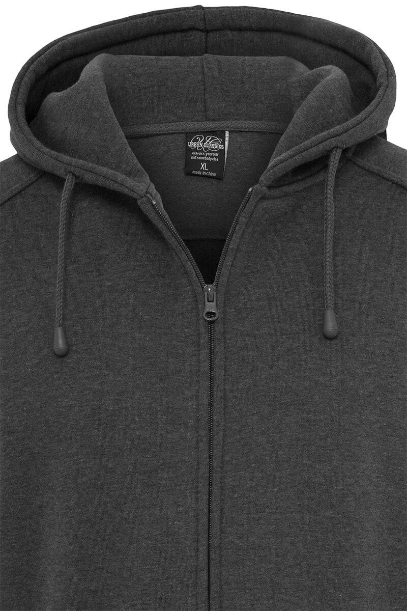 EMP "Blank Zip Hoody" Kapuzenjacke Charcoal Von Urban Classics