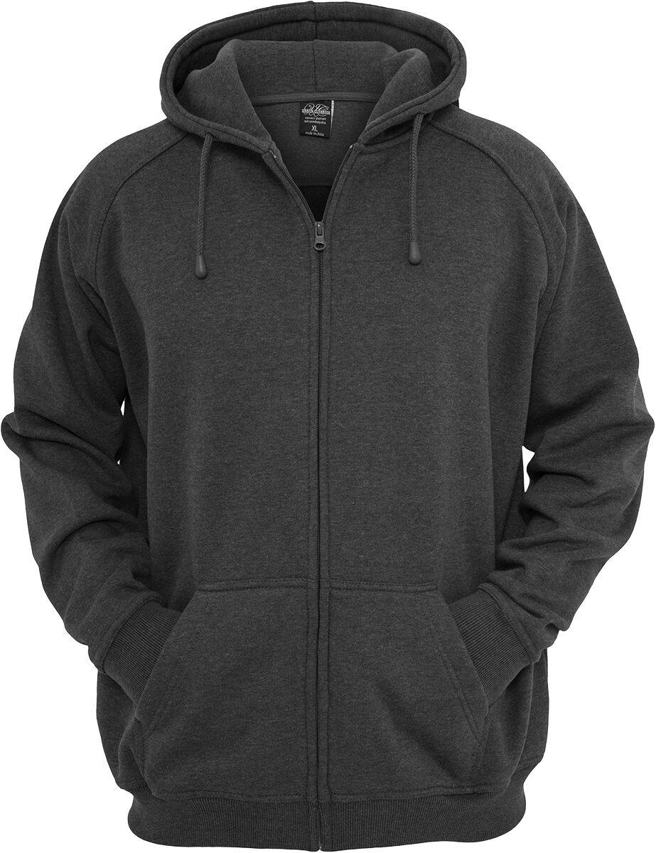 EMP "Blank Zip Hoody" Kapuzenjacke charcoal von Urban Classics