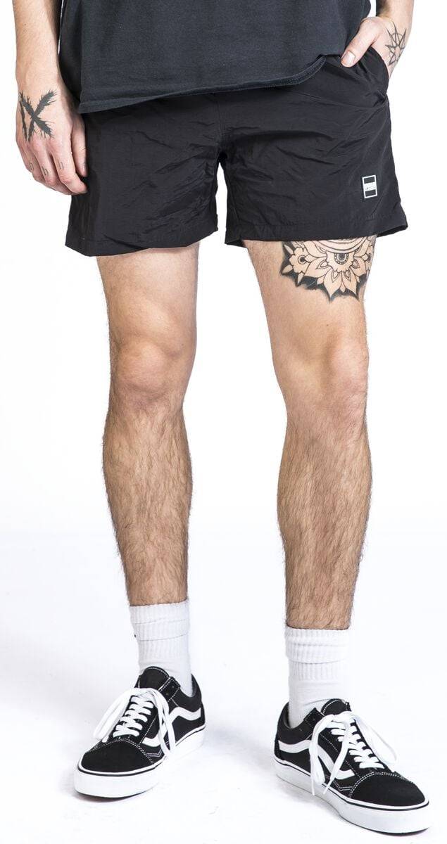 EMP "Block Swim Shorts" Badeshort Rot Von Urban Classics