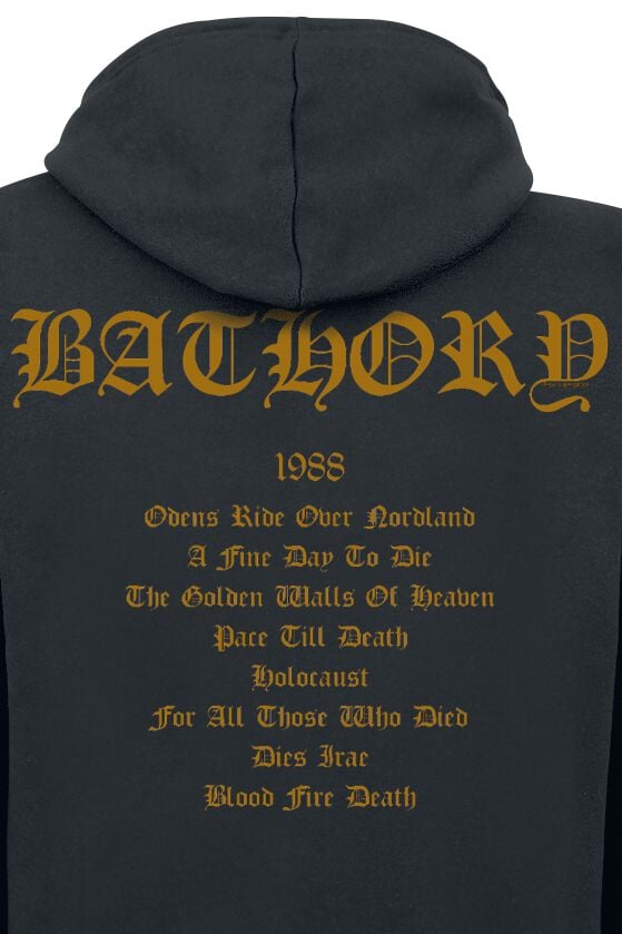 EMP "Blood Fire Death" Kapuzenpullover Schwarz Von Bathory