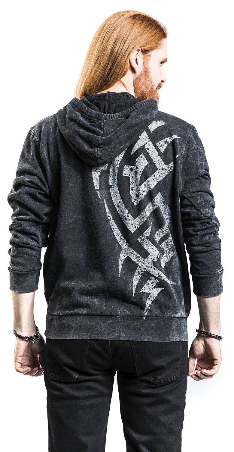 EMP "Bloody Scratch" Kapuzenpullover Grau Von Outer Vision