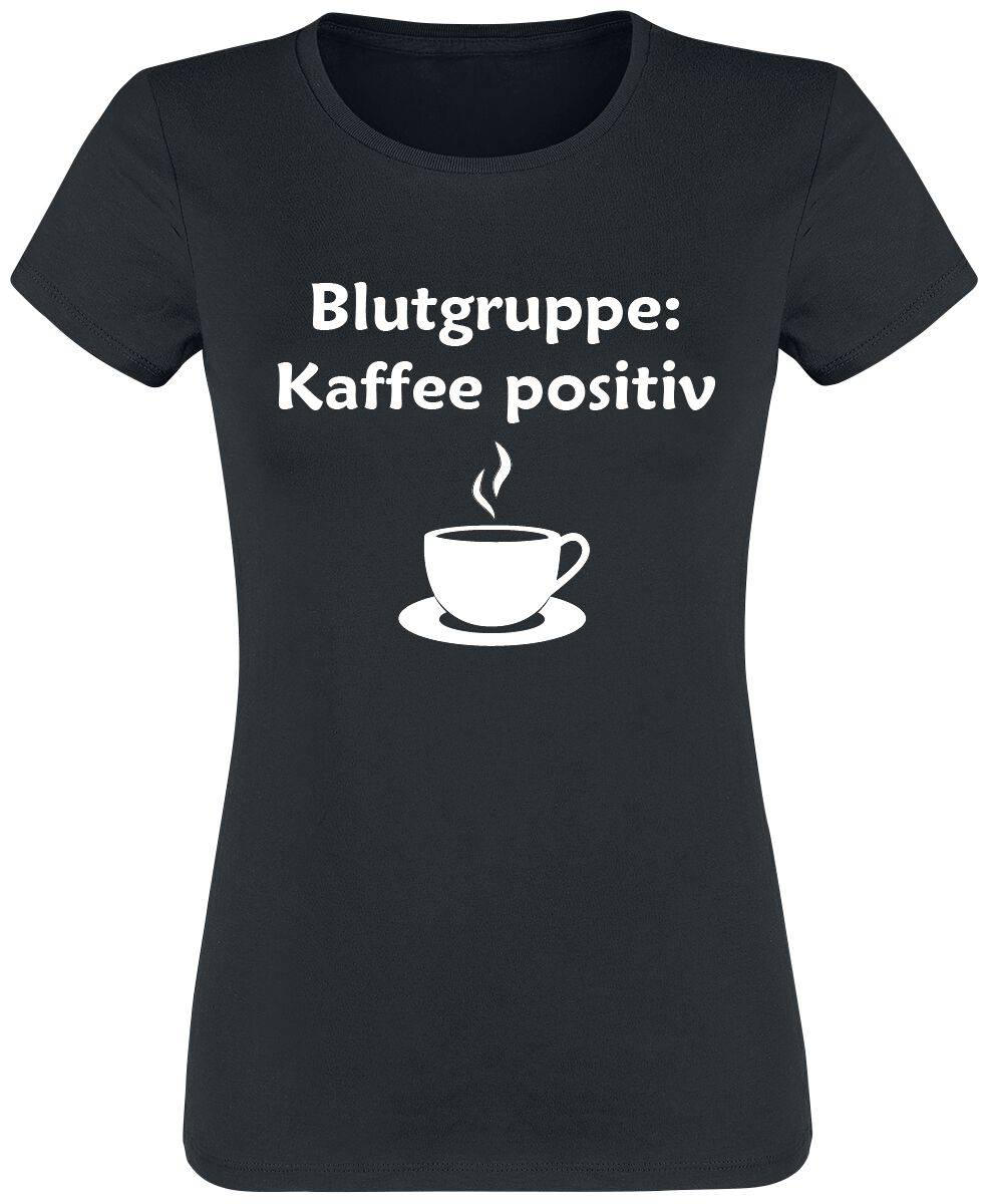 EMP "Blutgruppe: Kaffee positiv" T-Shirt schwarz von Sprüche