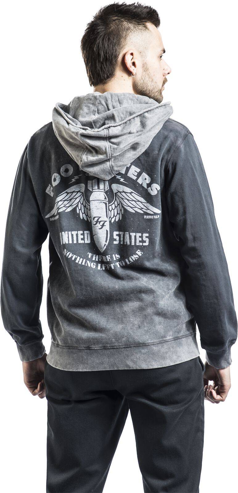 EMP "Bomb" Kapuzenjacke Grau/schwarz Von Foo Fighters