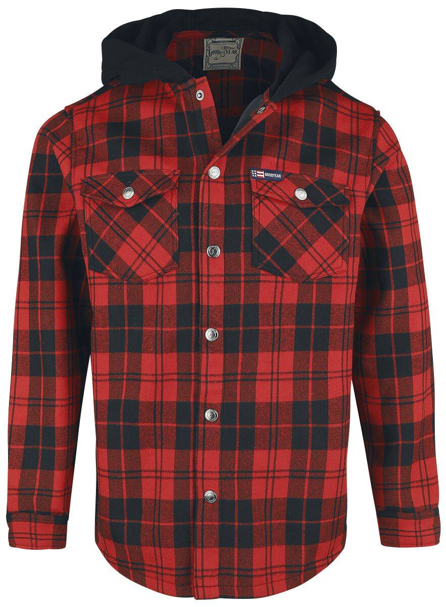 EMP "Bonded Flannel Polar Fleece Jacket" Übergangsjacke rot von GoodYear