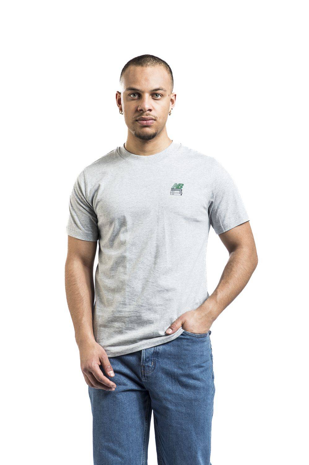 EMP "Bookshelf Tee" T-Shirt Grau Meliert Von New Balance