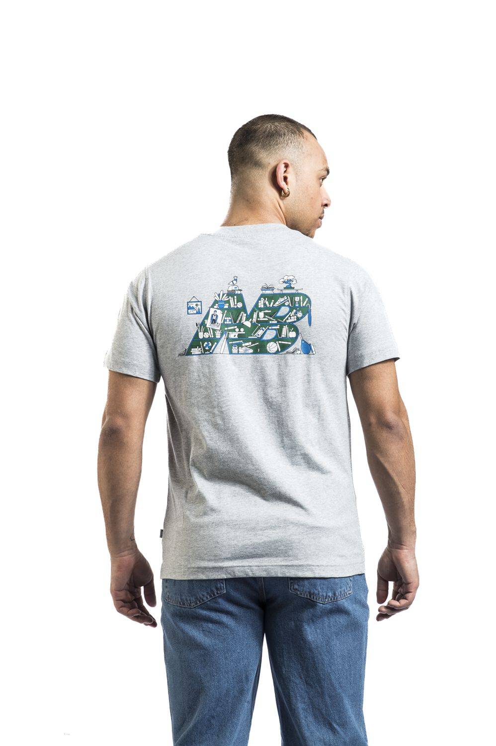 EMP "Bookshelf Tee" T-Shirt Grau Meliert Von New Balance