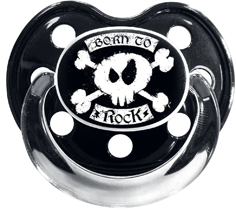 EMP "Born To Rock" Schnuller schwarz von Born To Rock