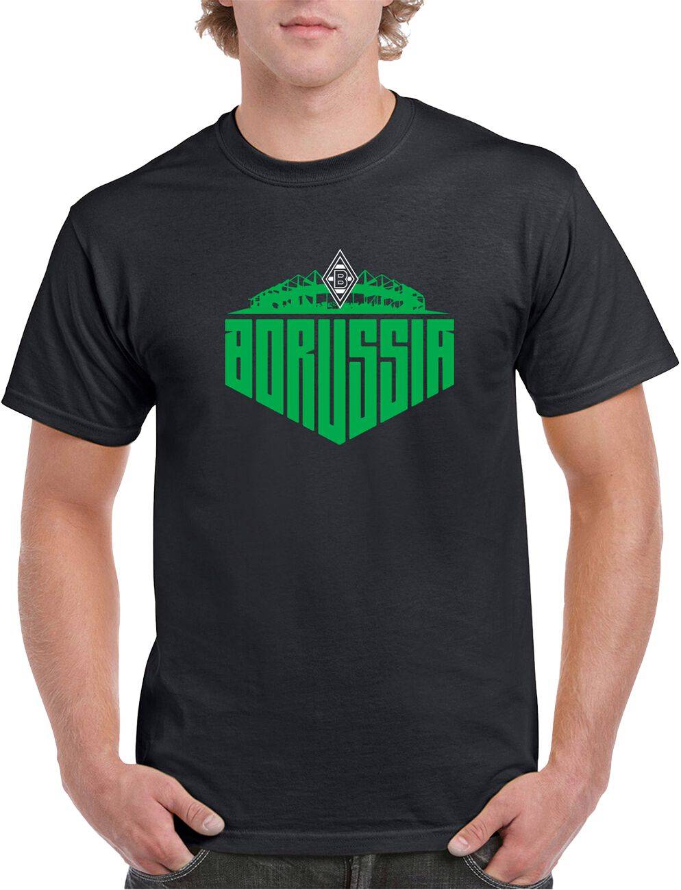 EMP "Borussia-Park" T-Shirt schwarz von Borussia Mönchengladbach