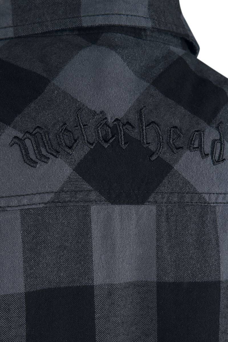 EMP "Brandit Bastards - Checkshirt" Langarmhemd Schwarz/grau Von Motörhead