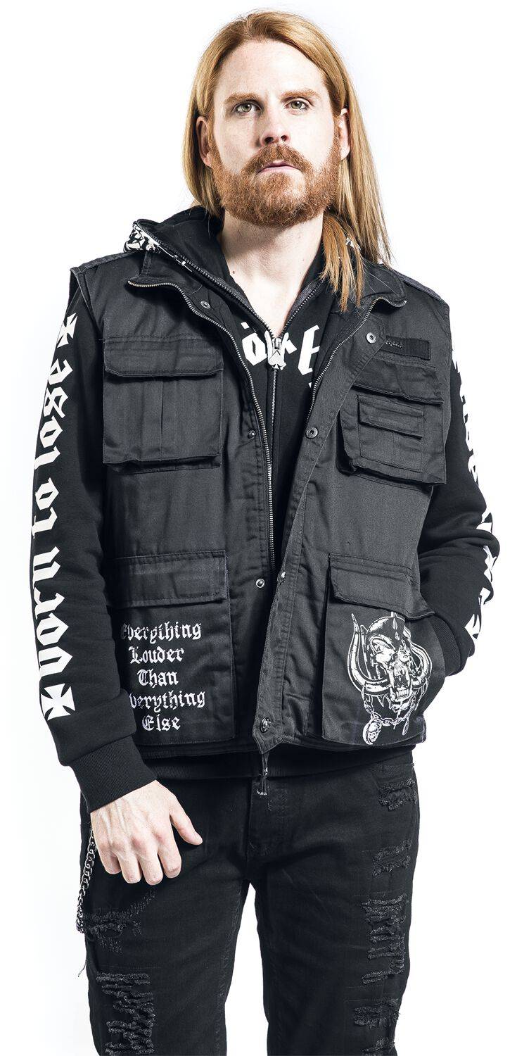 EMP "Brandit Bastards - Ranger Vest" Weste Schwarz Von Motörhead