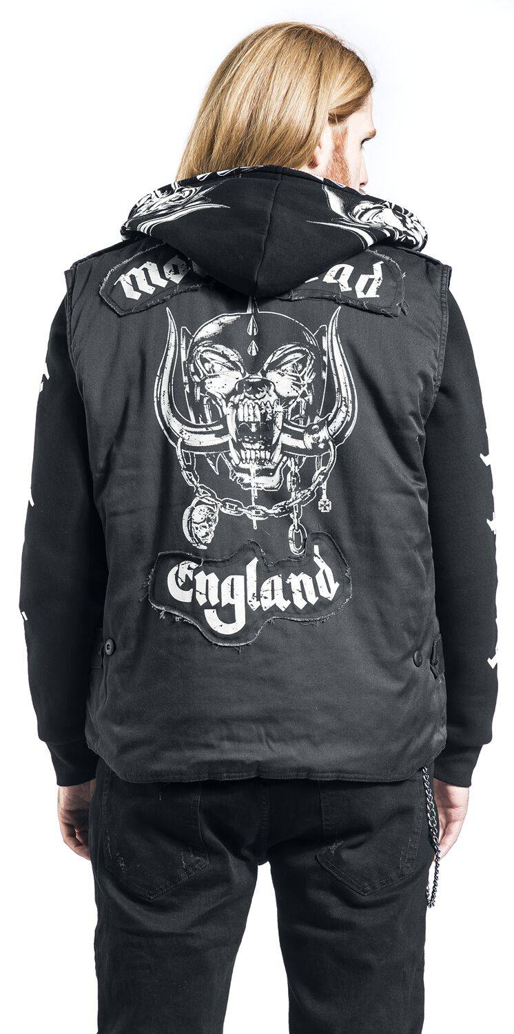 EMP "Brandit Bastards - Ranger Vest" Weste Schwarz Von Motörhead