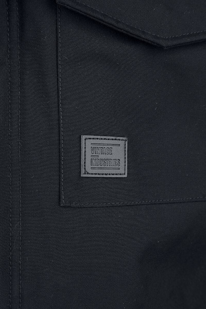 EMP "Brent Parka" Winterjacke Schwarz Von Vintage Industries