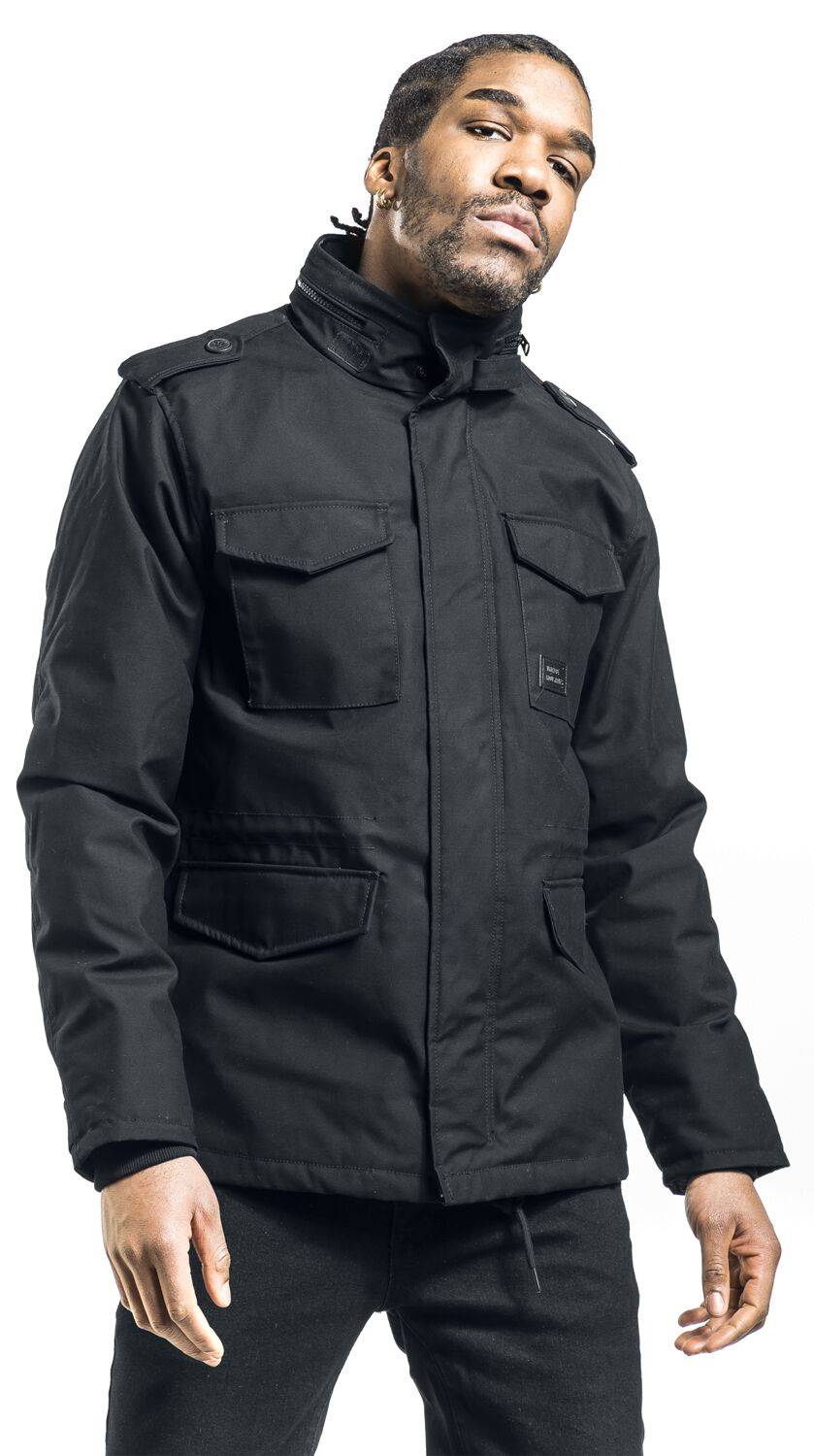 EMP "Brent Parka" Winterjacke Schwarz Von Vintage Industries