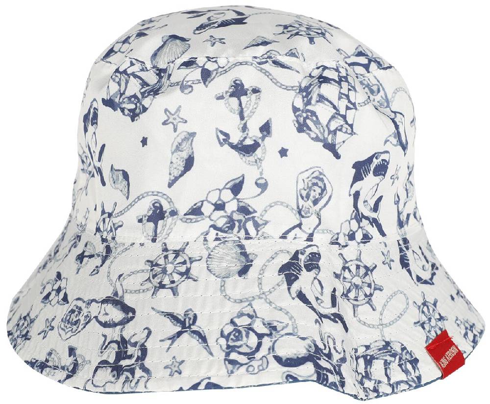 EMP "Bucket Hat Sailor" Hut Weiß/blau Von King Kerosin