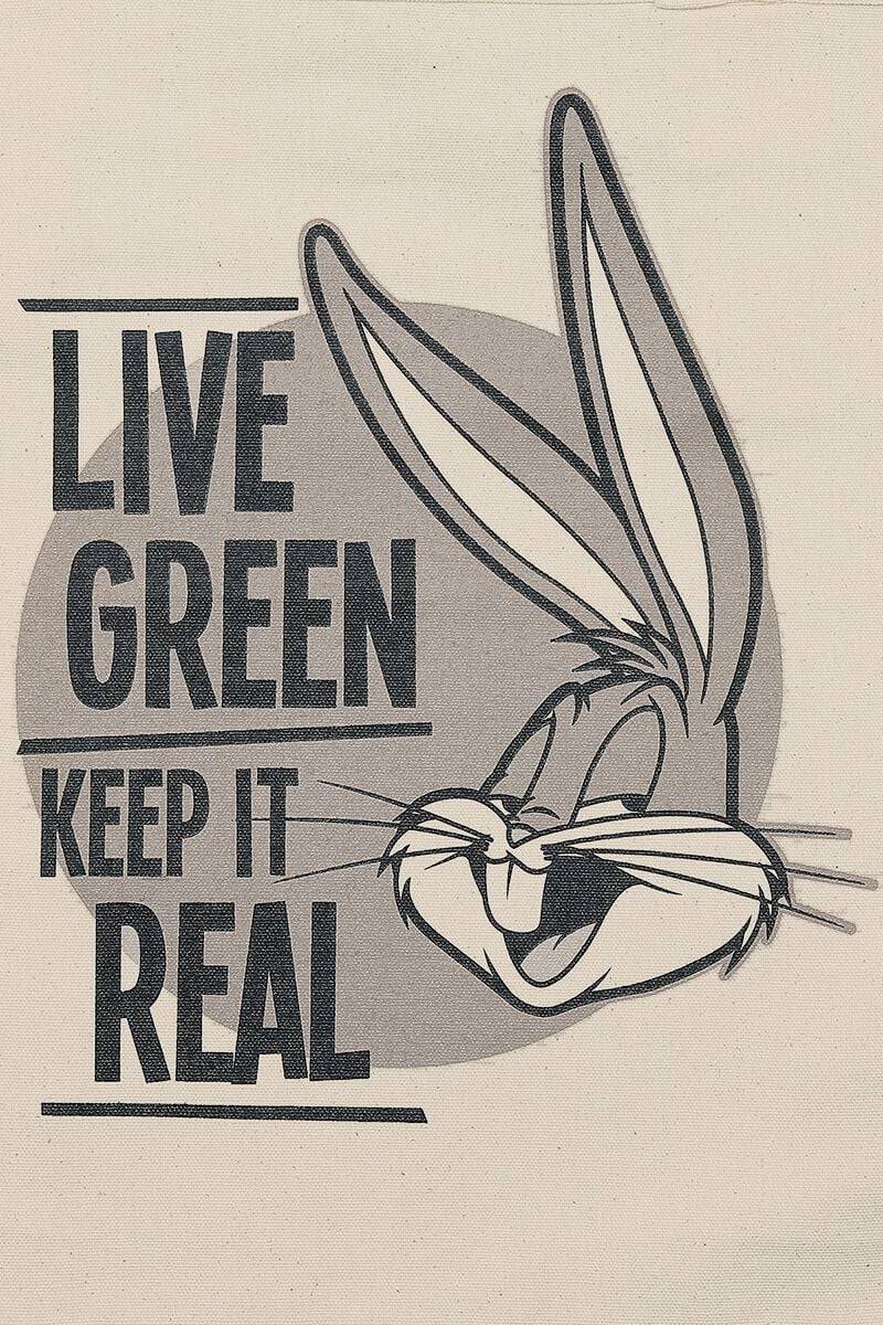 EMP "Bugs Bunny - I Am Saving The Planet" Rucksack Natur Von Looney Tunes