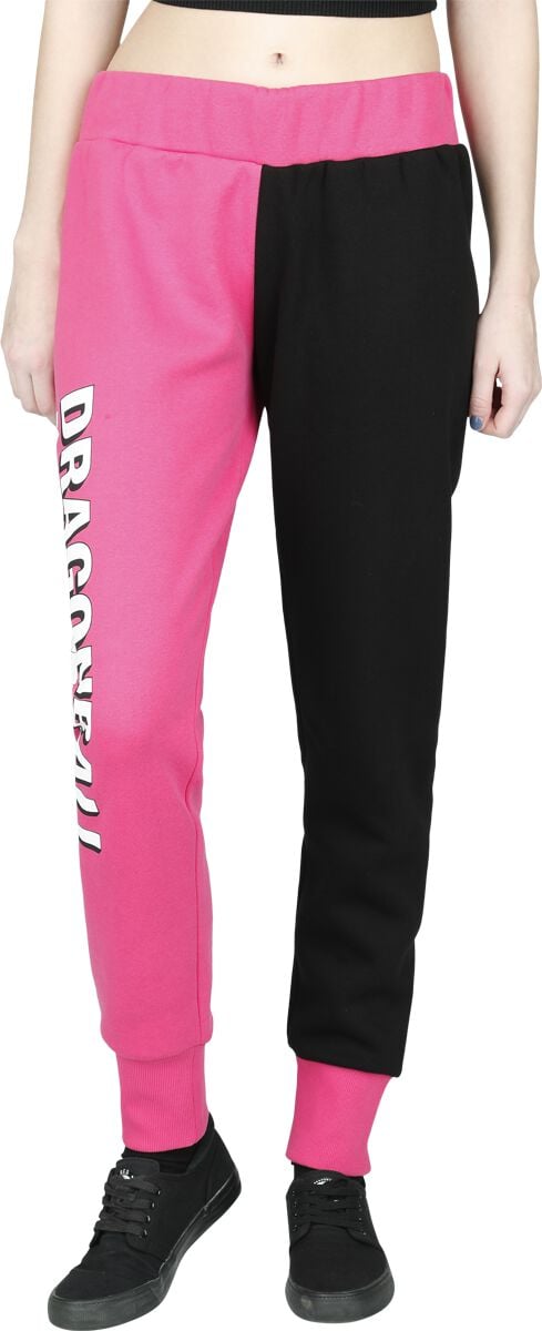 EMP "Bulma - Color Patchwork" Trainingshose Schwarz/pink Von Dragon Ball
