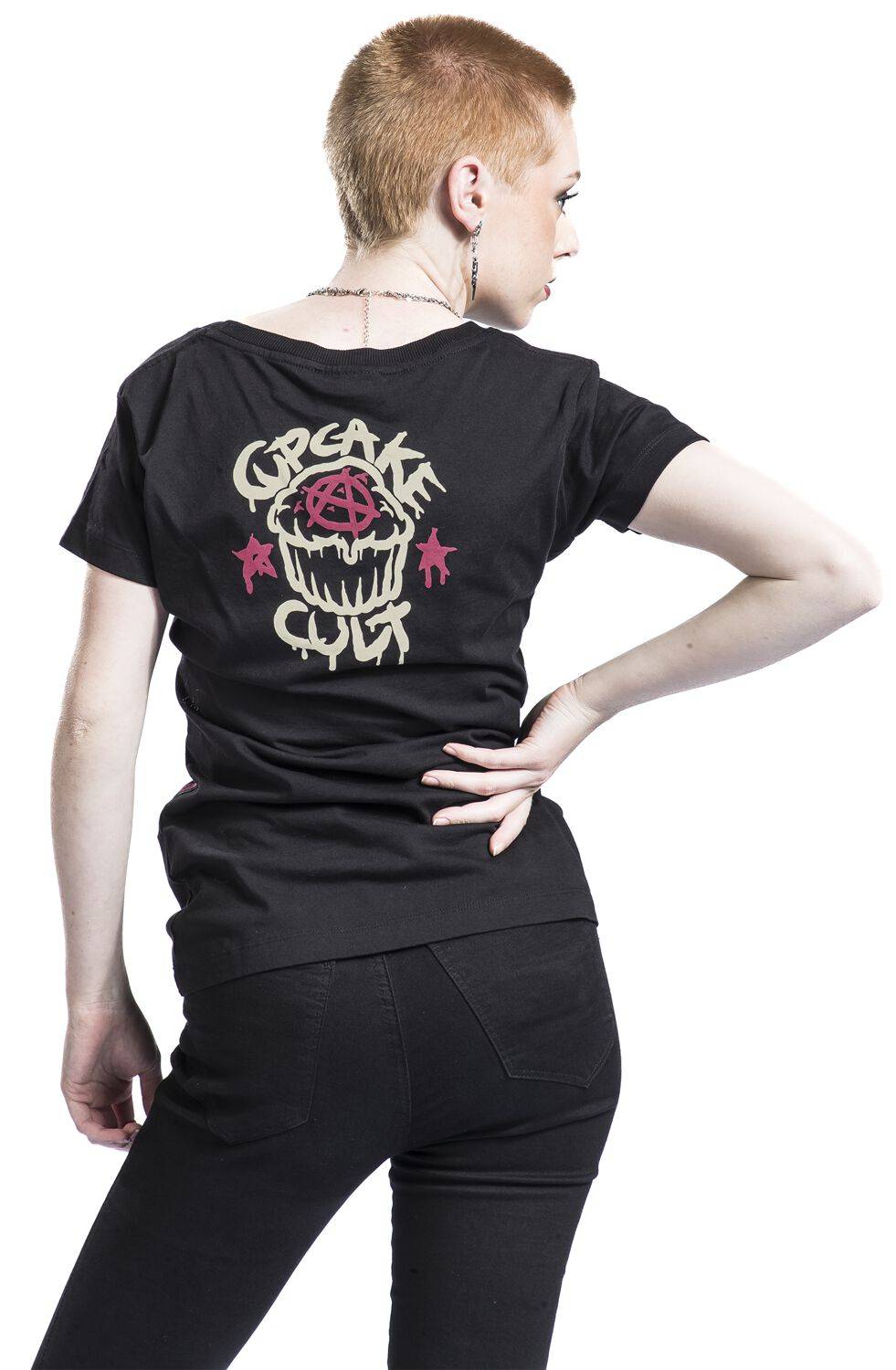 EMP "Bunny Witch T Shirt" T-Shirt Schwarz Von Cupcake Cult