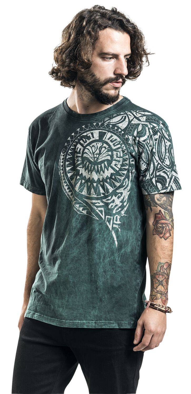 EMP "Burned Tattoo" T-Shirt Grün/schwarz Von Outer Vision
