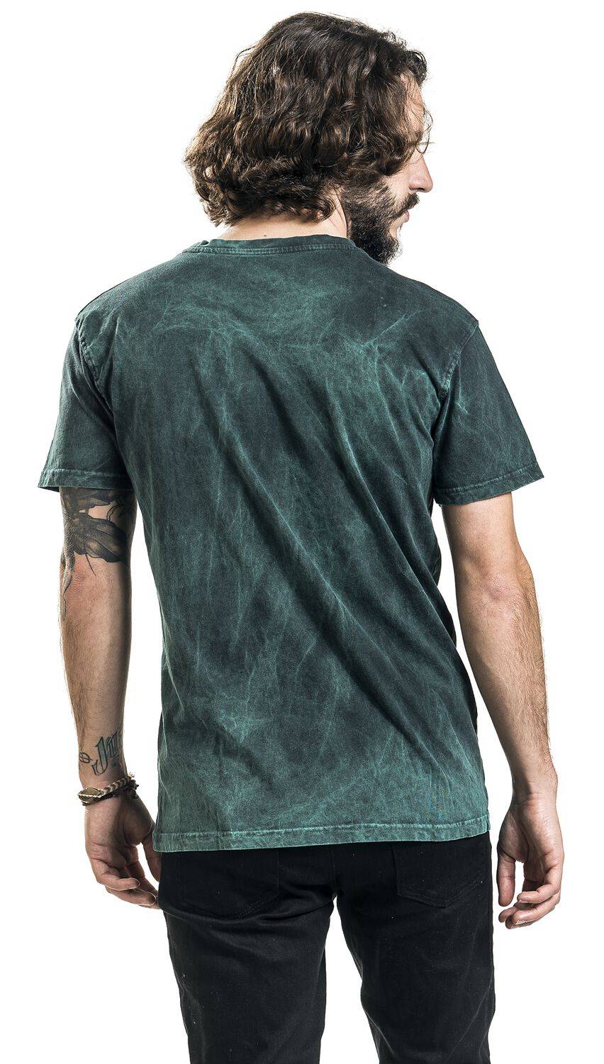 EMP "Burned Tattoo" T-Shirt Grün/schwarz Von Outer Vision