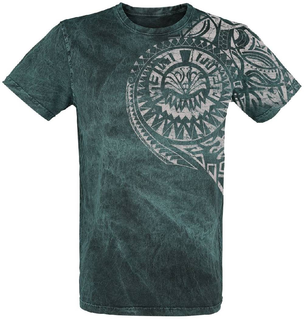 EMP "Burned Tattoo" T-Shirt grün/schwarz von Outer Vision