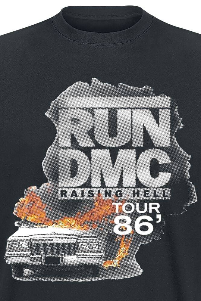 EMP "Burning Cadillac Tour 86" T-Shirt Schwarz Von Run DMC