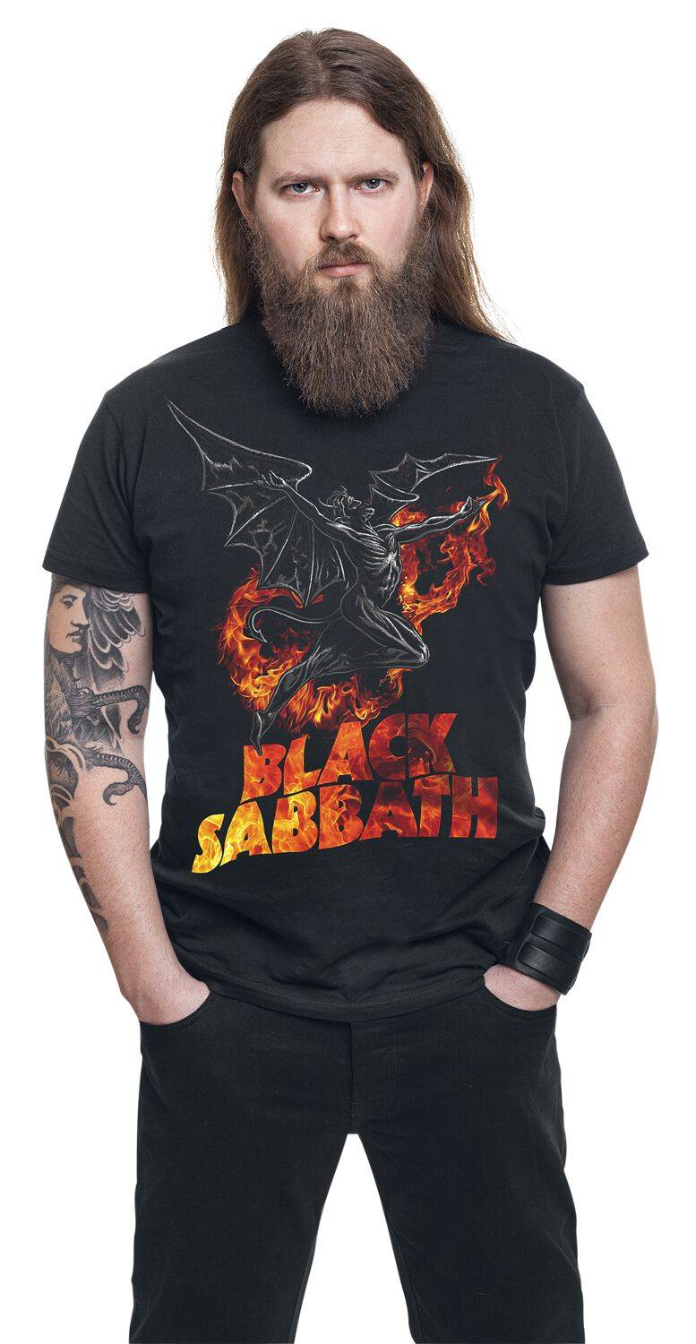 EMP "Burning Demon" T-Shirt Schwarz Von Black Sabbath