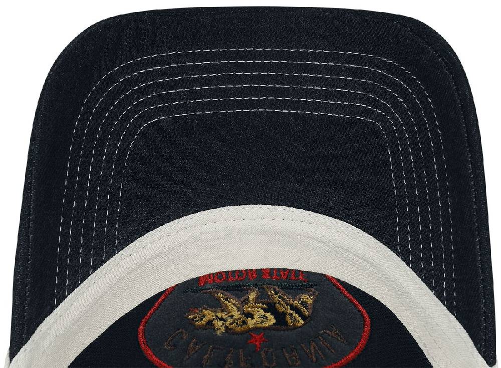 EMP "Cal Bear Denim Trucker" Cap Dunkelblau Von King Kerosin