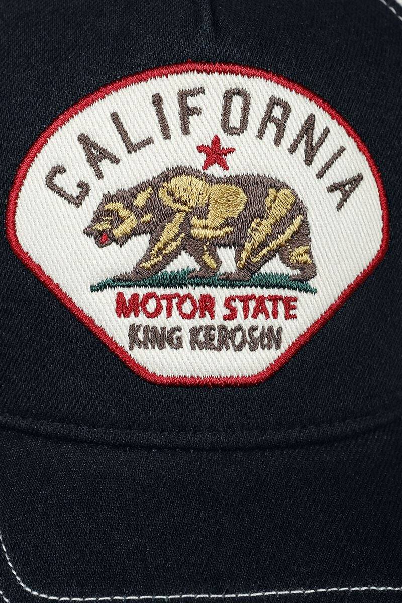 EMP "Cal Bear Denim Trucker" Cap Dunkelblau Von King Kerosin