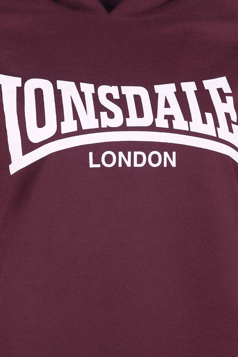 EMP "CALLANISH" Kapuzenpullover Dunkelrot Von Lonsdale London