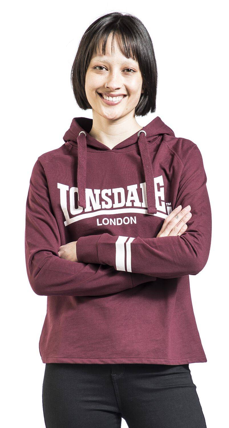 EMP "CALLANISH" Kapuzenpullover Dunkelrot Von Lonsdale London