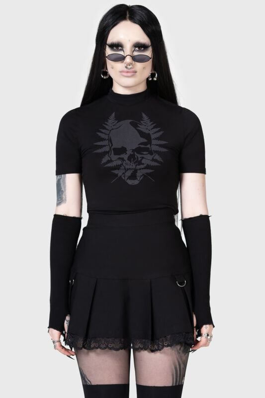 EMP "Callyopee Skirt" Kurzer Rock schwarz von KIHILIST by KILLSTAR