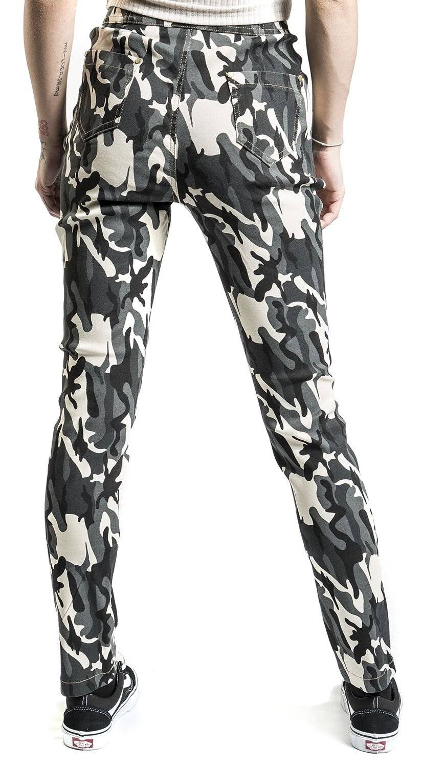 EMP "Camouflage Stretch Skinny Jeans" Jeans Multicolor Von QED London