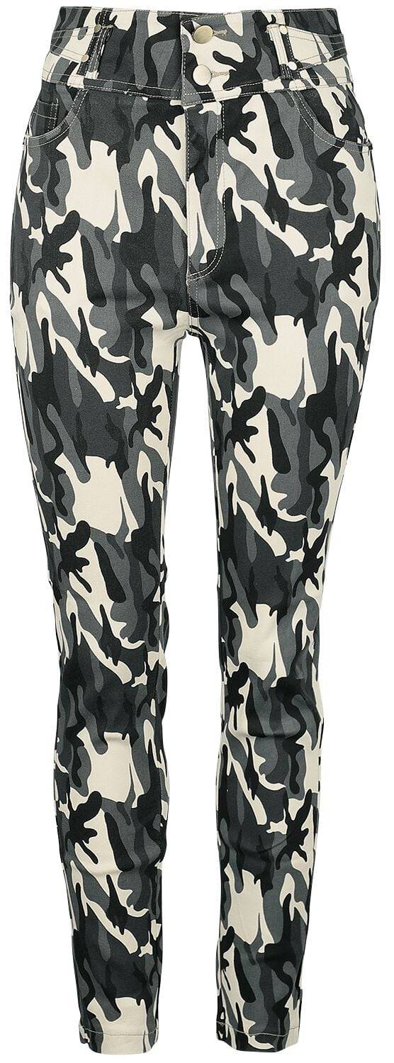 EMP "Camouflage Stretch Skinny Jeans" Jeans multicolor von QED London
