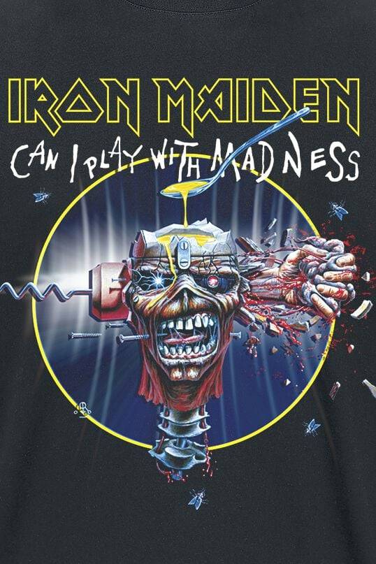 EMP "Can I Play With Madness" T-Shirt Schwarz Von Iron Maiden