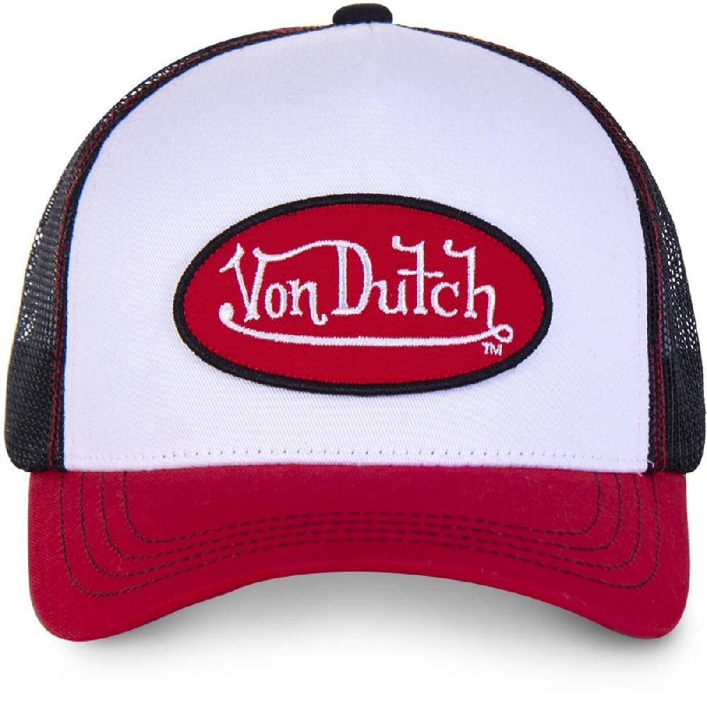 EMP "CASQUETTE VON DUTCH, BASEBALL AVEC FILET" Cap weiß/rot von Von Dutch