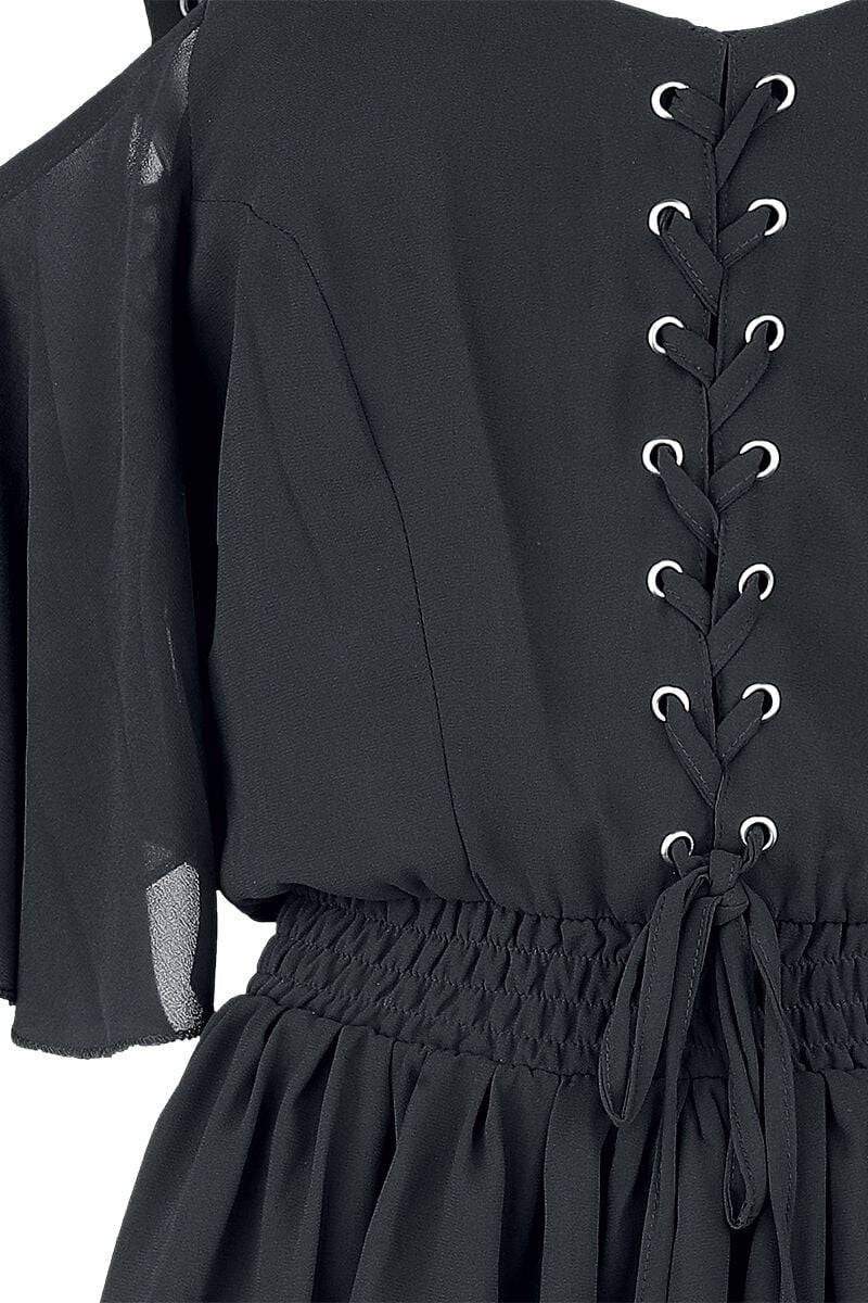 EMP "Catastrophe Dress" Kurzes Kleid Schwarz Von Poizen Industries