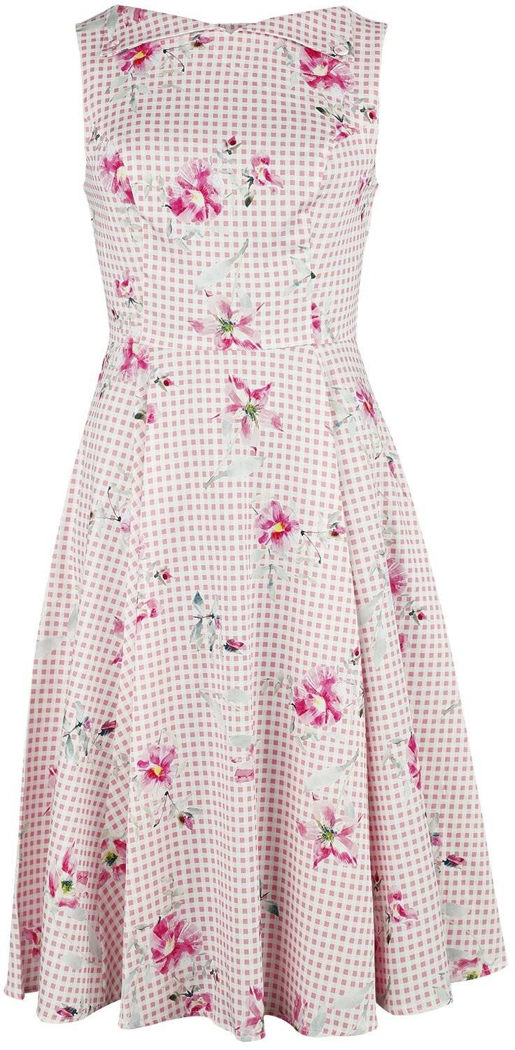 EMP "Catherine Floral Swing Dress" Mittellanges Kleid rosa/weiß von H&R London