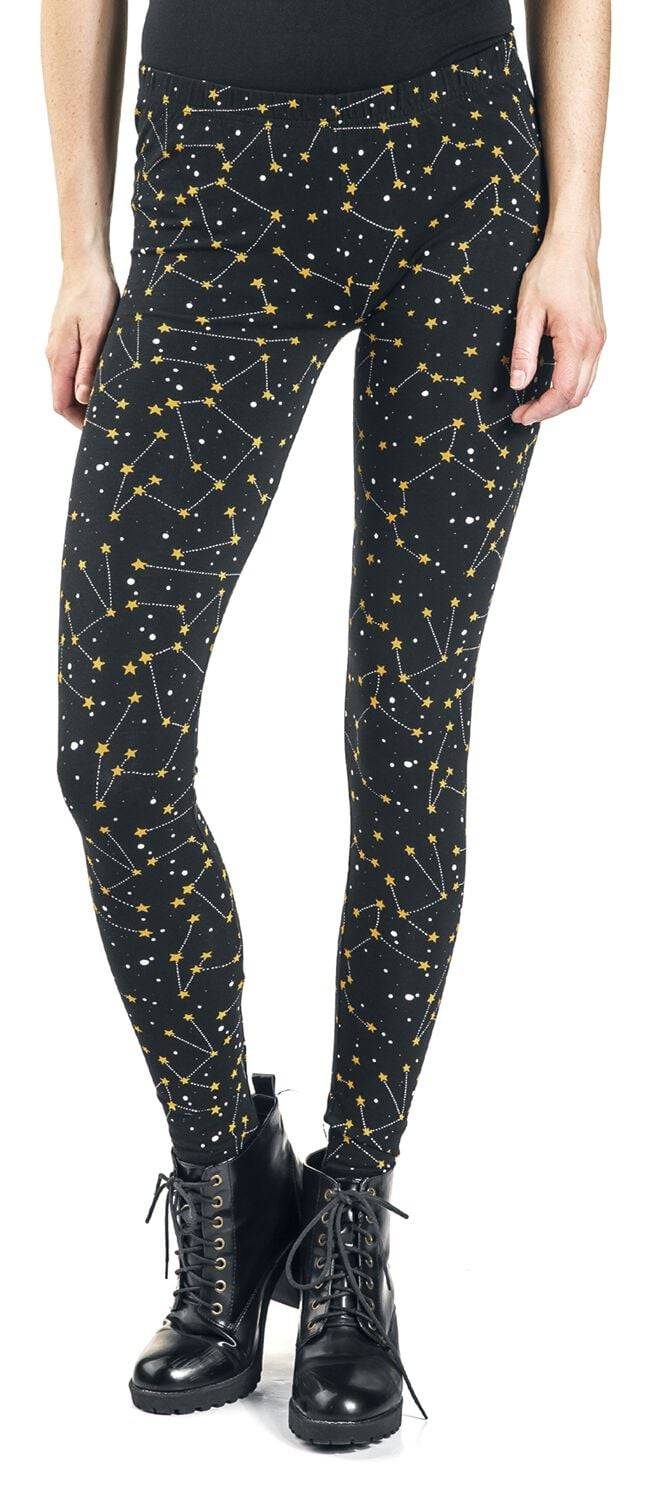 EMP "Celestial Stars Leggings" Leggings Schwarz Von Pussy Deluxe