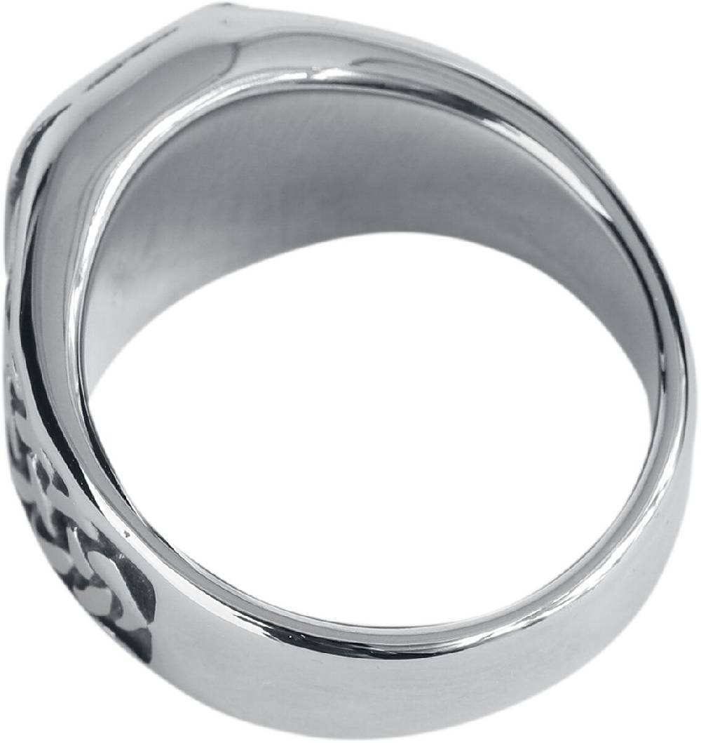 EMP "Celtic Black" Ring Schwarz/silberfarben Von EtNox Hard And Heavy