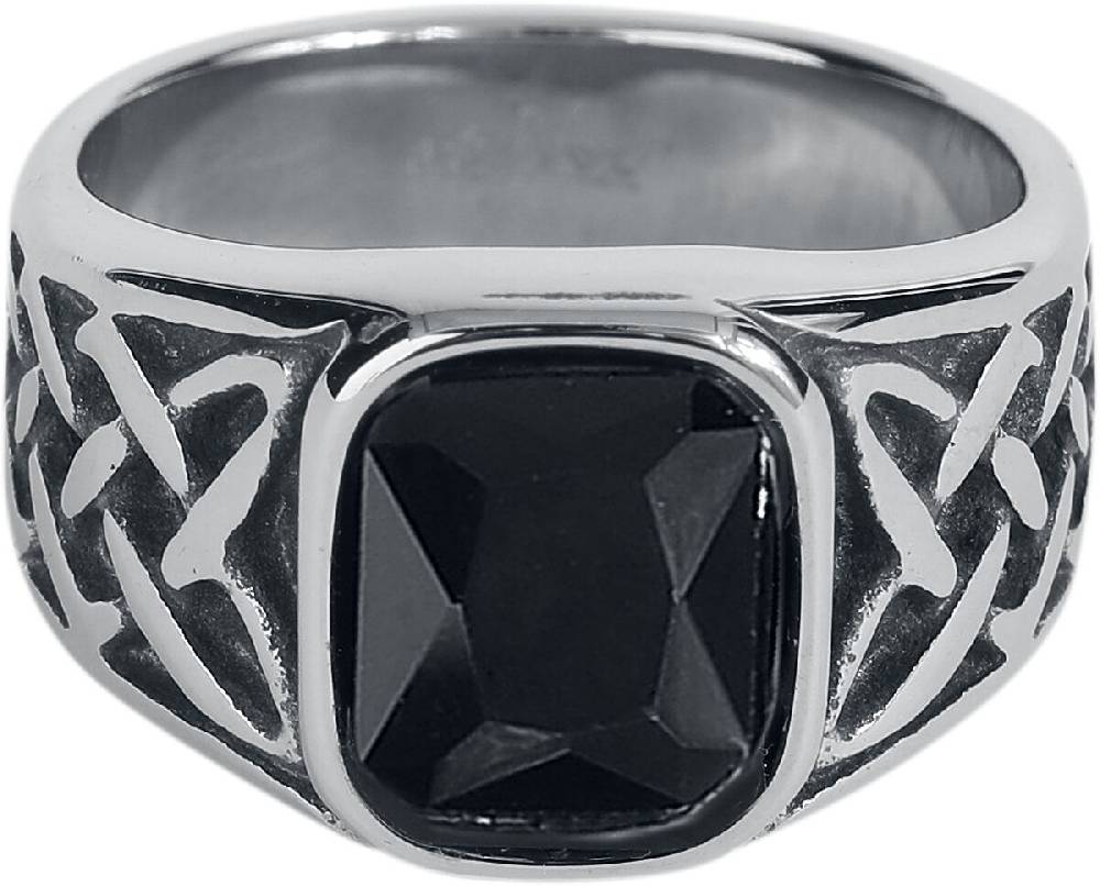 EMP "Celtic Black" Ring schwarz/silberfarben von etNox hard and heavy
