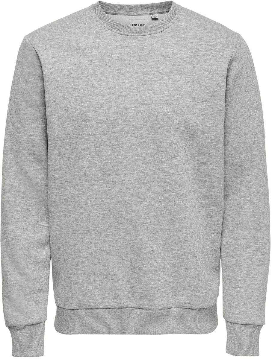 EMP "Ceres Life Crew Neck" Sweatshirt hellgrau von ONLY and SONS
