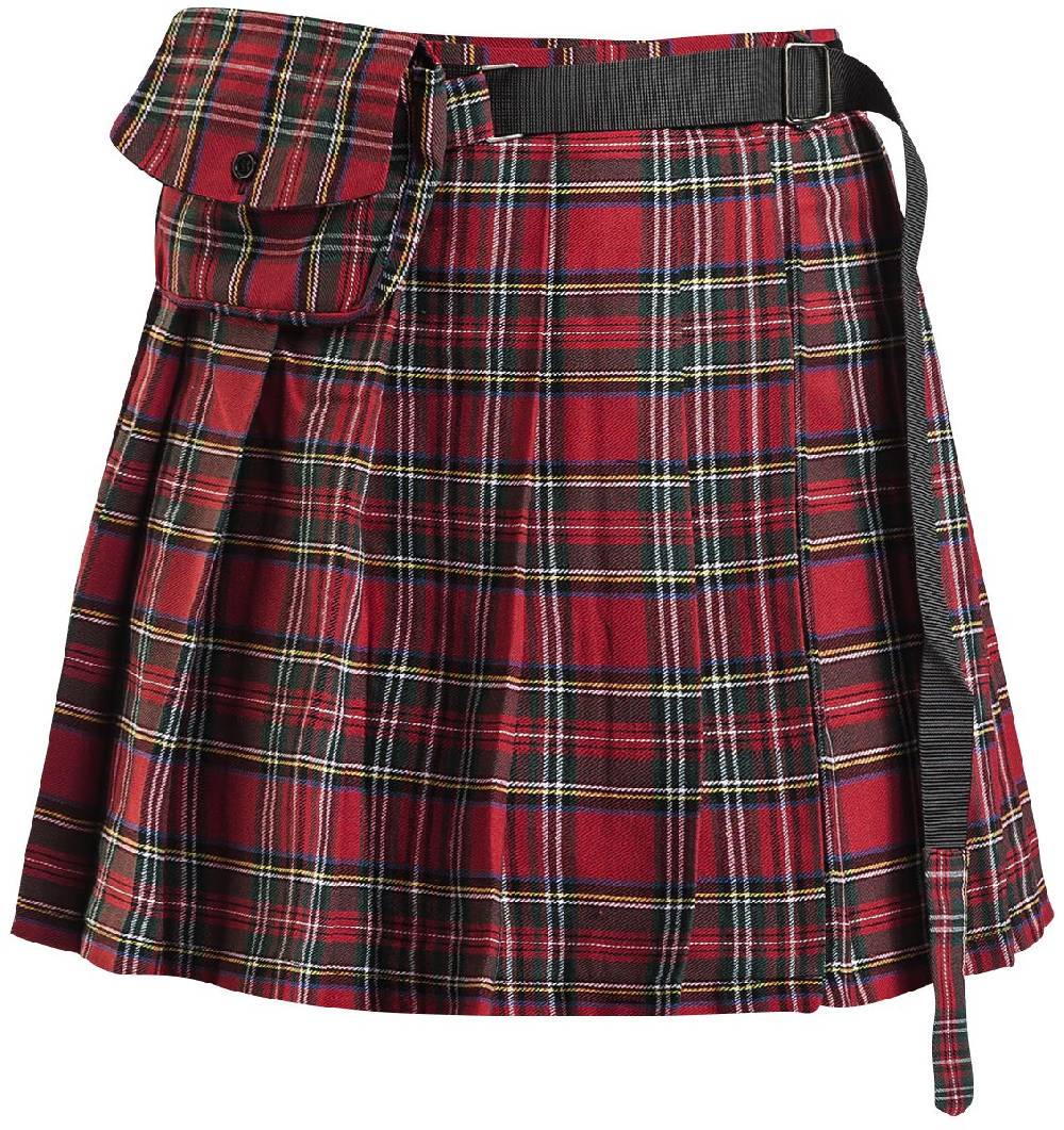 EMP "Check It Out Kilt" Kurzer Rock rot von Banned Alternative