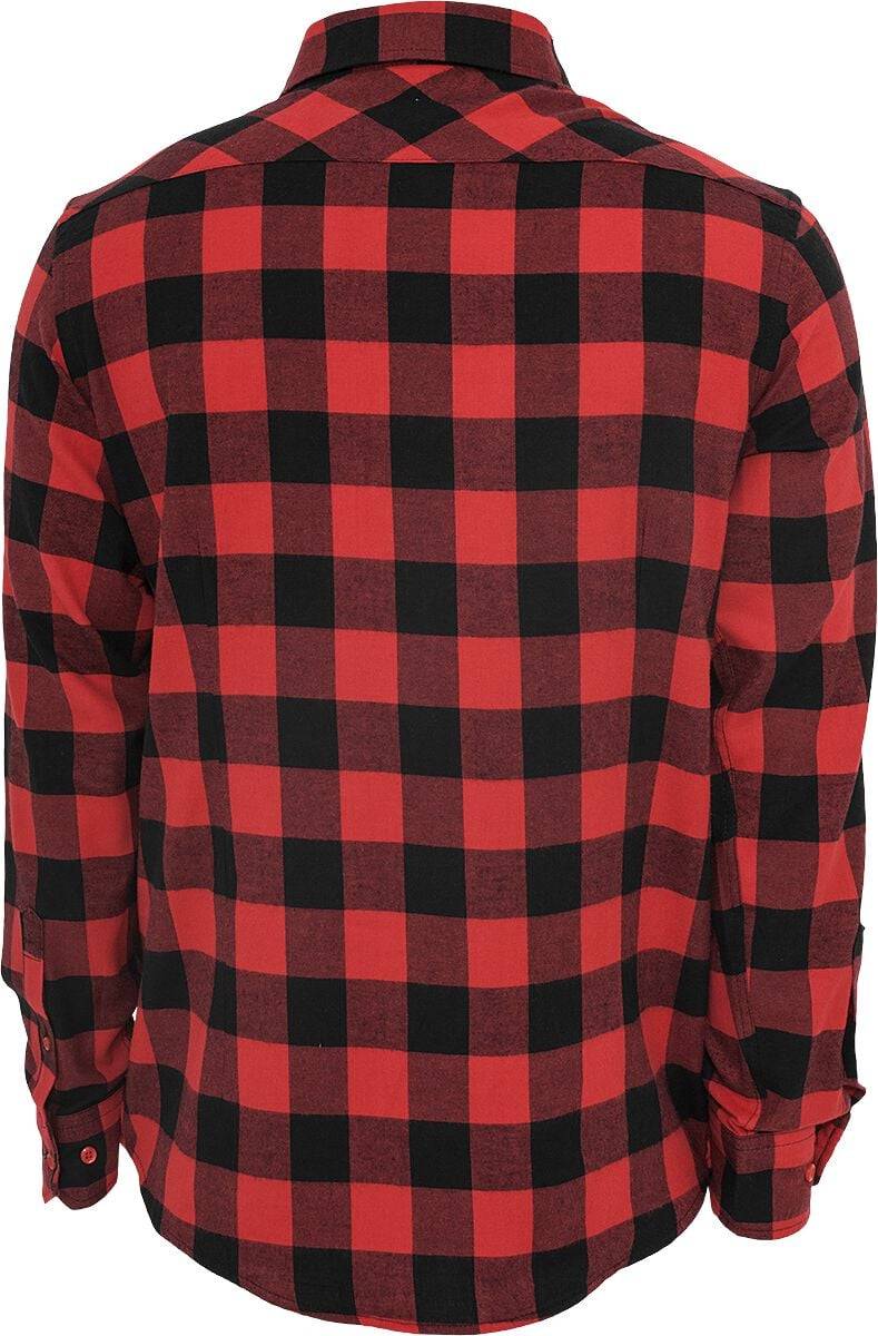 EMP "Checked Flanell" Flanellhemd Schwarz/rot Von Urban Classics