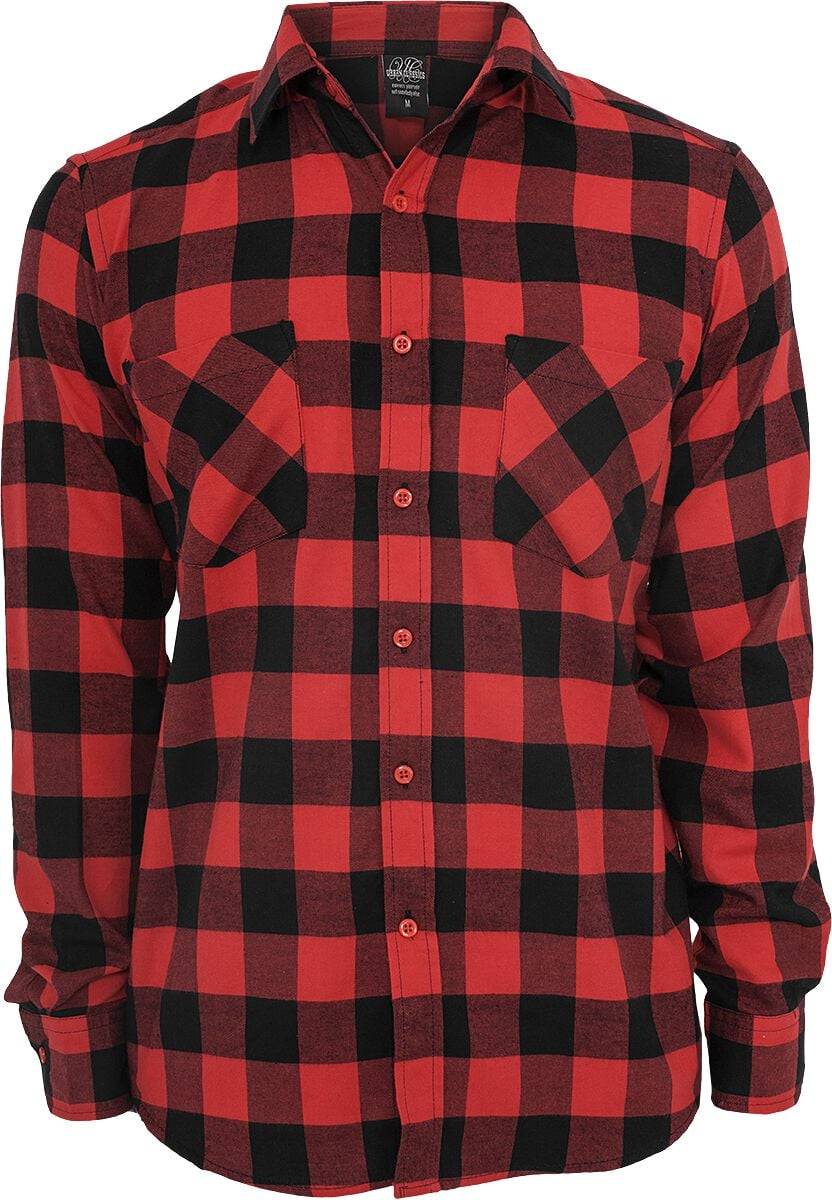 EMP "Checked Flanell" Flanellhemd schwarz/rot von Urban Classics