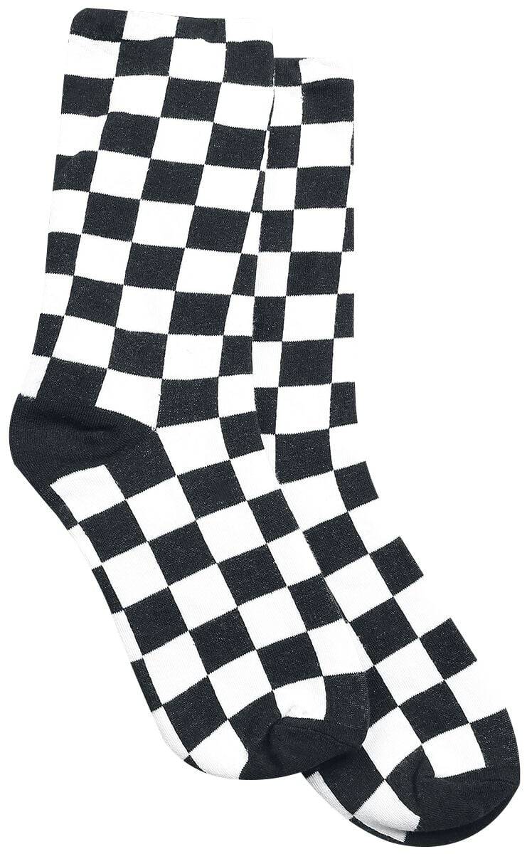 EMP "Checkerboard Ankle Socks" Socken schwarz/weiß von Pamela Mann