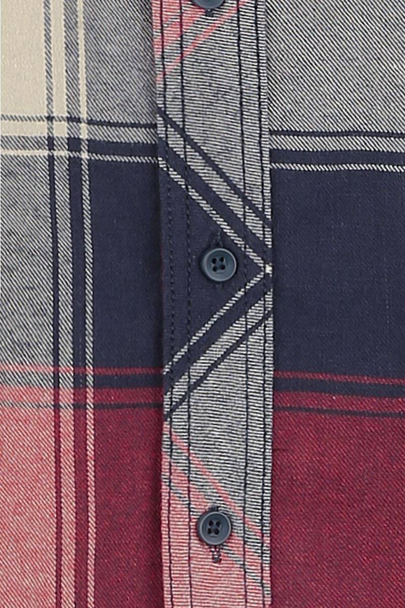 EMP "Checkshirt" Flanellhemd Rot/anthrazit/beige Von Brandit