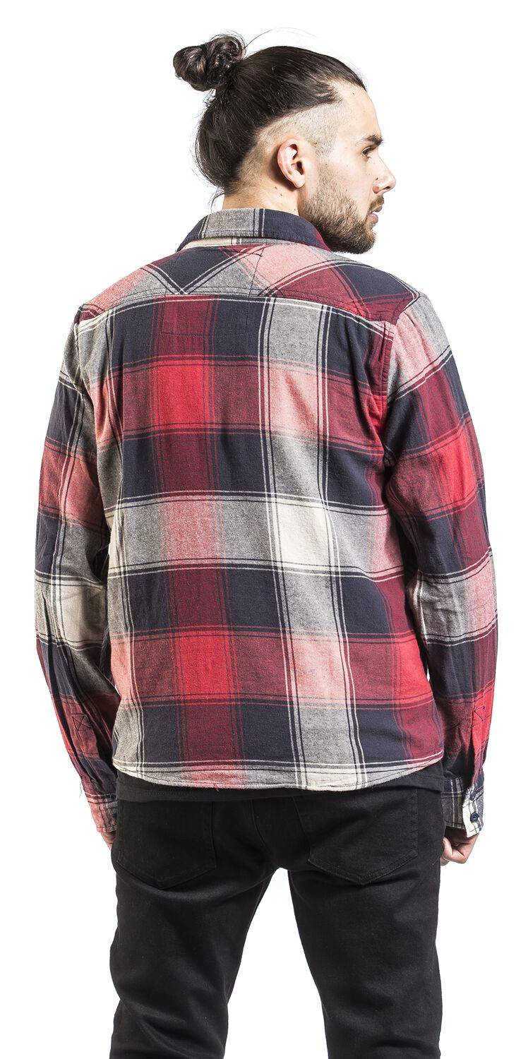 EMP "Checkshirt" Flanellhemd Rot/anthrazit/beige Von Brandit