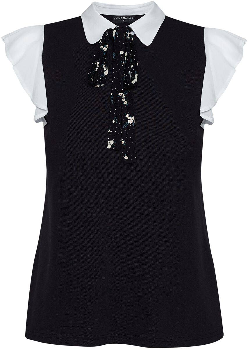 EMP "Chère Camille Blouse" Bluse schwarz/weiß von Vive Maria
