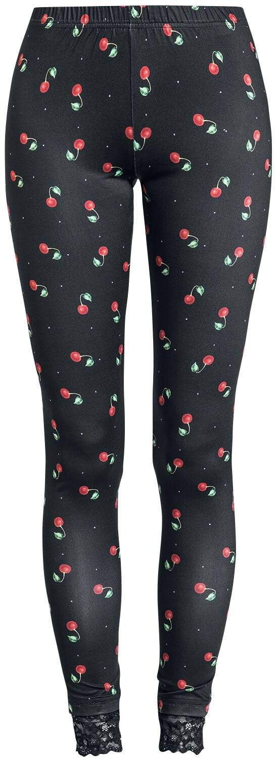 EMP "Cherries Leggings" Leggings schwarz/rot von Pussy Deluxe